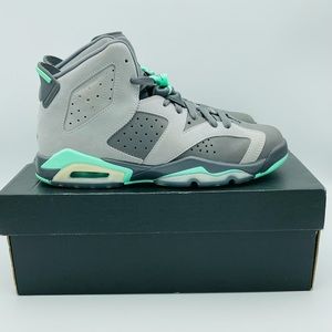 Air Jordan 6 GS 'Green Glow' Shoes Sz 6Y